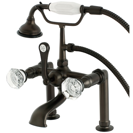 Kingston Brass Deck-Mount Clawfoot Tub Faucet, Oil Rubbed Bronze, Deck Mount AE103T5WCL