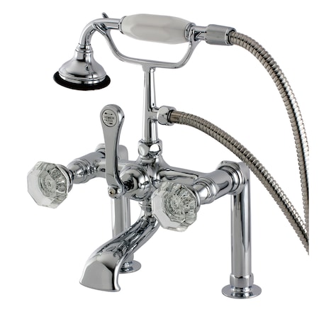 Kingston Brass Deck-Mount Clawfoot Tub Faucet, Polished Chrome, Deck Mount AE104T1WCL