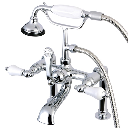 Kingston Brass Deck-Mount Clawfoot Tub Faucet, Polished Chrome, Deck Mount AE106T1