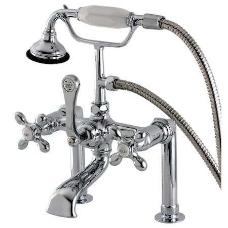Kingston Brass Deck-Mount Clawfoot Tub Faucet, Polished Chrome, Deck Mount AE110T1