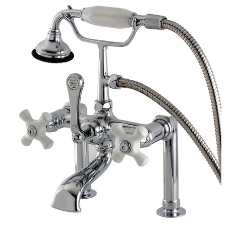 Kingston Brass Deck-Mount Clawfoot Tub Faucet, Polished Chrome, Deck Mount AE112T1