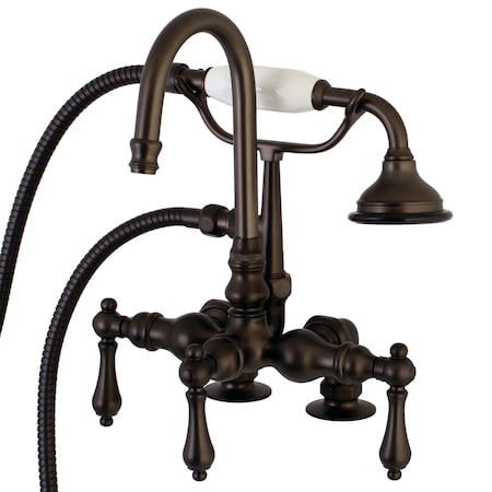 Kingston Brass Deck-Mount Clawfoot Tub Faucet, Oil Rubbed Bronze, Deck Mount AE13T5
