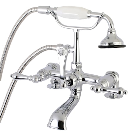 Kingston Brass Deck-Mount Clawfoot Tub Faucet, Polished Chrome, Deck Mount AE204T1