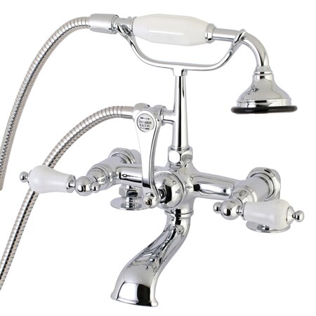 Kingston Brass Deck-Mount Clawfoot Tub Faucet, Polished Chrome, Deck Mount AE206T1