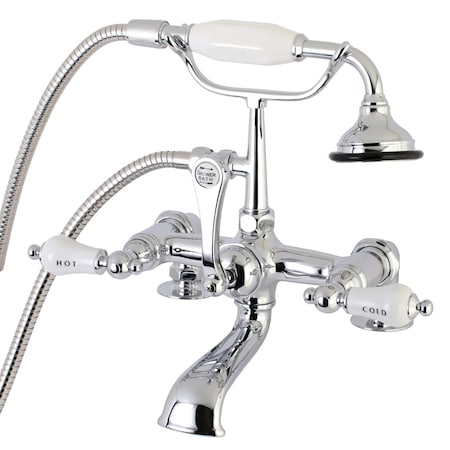 Kingston Brass Deck-Mount Clawfoot Tub Faucet, Polished Chrome, Deck Mount AE208T1