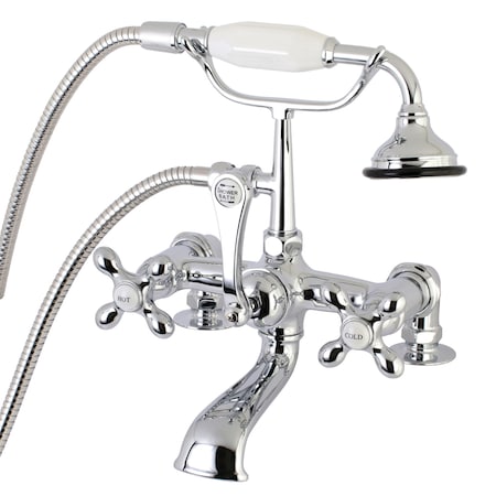 Kingston Brass Deck-Mount Clawfoot Tub Faucet, Polished Chrome, Deck Mount AE210T1