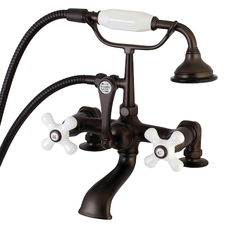 Kingston Brass Deck-Mount Clawfoot Tub Faucet, Oil Rubbed Bronze, Deck Mount AE211T5