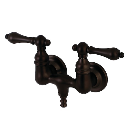 Kingston Brass Wall-Mount Clawfoot Tub Faucet, Oil Rubbed Bronze, Tub Wall Mount AE31T5