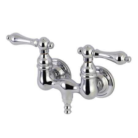 Kingston Brass Wall-Mount Clawfoot Tub Faucet, Polished Chrome, Tub Wall Mount AE32T1