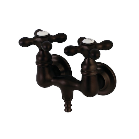 Kingston Brass Wall-Mount Clawfoot Tub Faucet, Oil Rubbed Bronze, Tub Wall Mount AE37T5