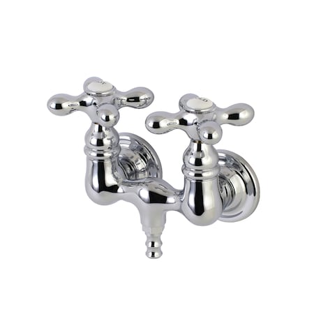 Kingston Brass Wall-Mount Clawfoot Tub Faucet, Polished Chrome, Tub Wall Mount AE38T1