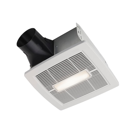 Broan-Nutone Exhaust Fan, LED Fan/Light, Selectable 50, Energy Star Certified AE50110DCL