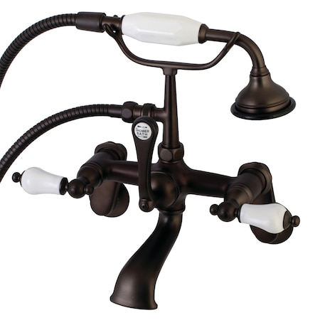 Kingston Brass Wall-Mount Clawfoot Tub Faucet, Oil Rubbed Bronze, Tub Wall Mount AE55T5