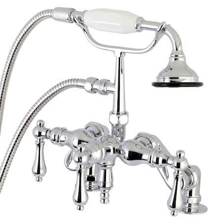 Kingston Brass Deck-Mount Clawfoot Tub Faucet, Polished Chrome, Deck Mount AE620T1