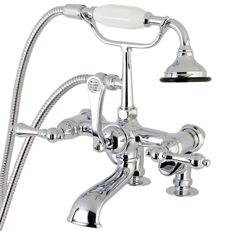 Kingston Brass Deck-Mount Clawfoot Tub Faucet, Polished Chrome, Deck Mount AE652T1