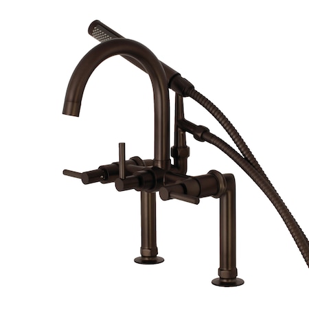 Kingston Brass Deck-Mount Clawfoot Tub Faucet, Oil Rubbed Bronze, Deck Mount AE8105DL