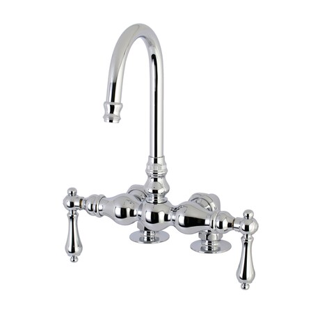 Kingston Brass Deck-Mount Clawfoot Tub Faucet, Polished Chrome, Deck Mount AE92T1