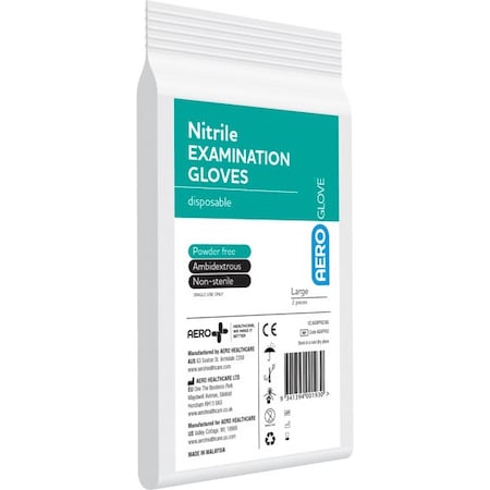 Aeroglove Nitrile Glove Powder Free, PR AGNPF02US