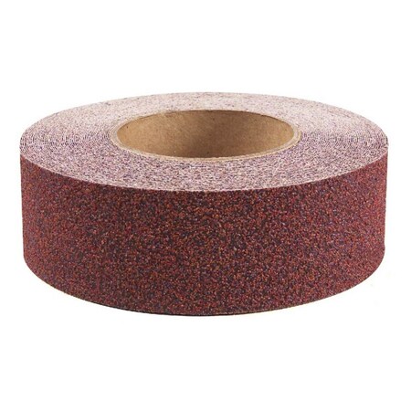 Nmc Anti Slip Grit Tape Roll Vinyl Proprietary Grit Size, Brick Red, 12" W x 60 ft. L AGT1260DR