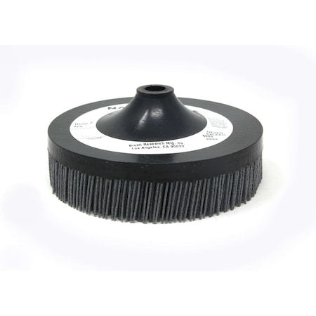 Nampower Brush AHX5080 Hex-Drive NAMPOWER, 5"Diameter, 1" Trim With .040/80 Grit Silicon Carbide Abrasive Nylon AHX5080
