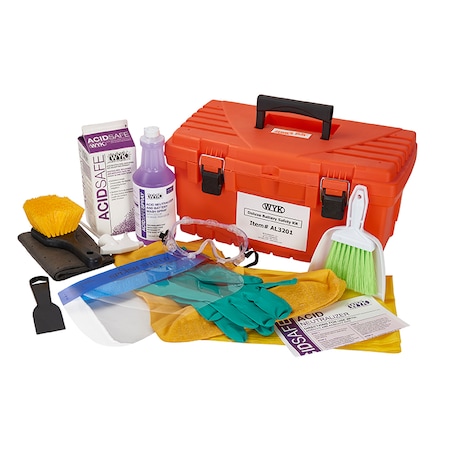 Wyk Spill Kit, Acidsafe, Tool Box, Battery AL3201