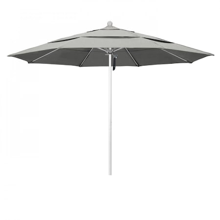 California Umbrella Patio Umbrella, Octagon, 107" H, Sunbrella Fabric, Granite 194061000076