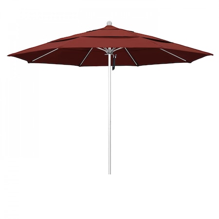 California Umbrella Patio Umbrella, Octagon, 107" H, Sunbrella Fabric, Henna 194061000137