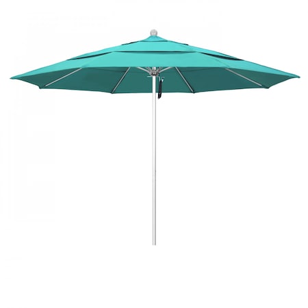California Umbrella Patio Umbrella, Octagon, 107" H, Sunbrella Fabric, Aruba 194061000199