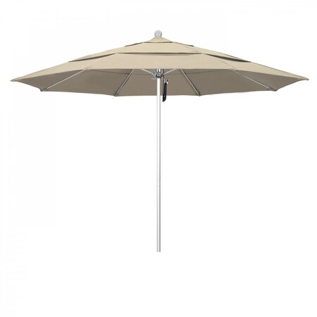 California Umbrella Patio Umbrella, Octagon, 107" H, Sunbrella Fabric, Beige 194061000212