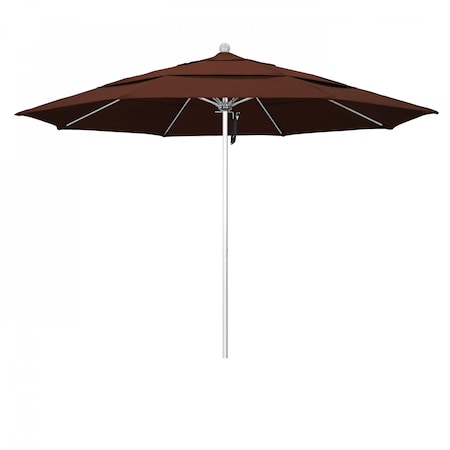 California Umbrella Patio Umbrella, Octagon, 107" H, Sunbrella Fabric, Bay Brown 194061000243