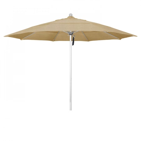 California Umbrella Patio Umbrella, Octagon, 107" H, Sunbrella Fabric, Linen Sesame 194061000434