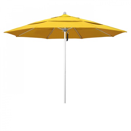 California Umbrella Patio Umbrella, Octagon, 107" H, Olefin Fabric, Lemon 194061000502