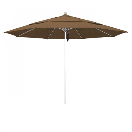 California Umbrella Patio Umbrella, Octagon, 107" H, Olefin Fabric, Woven Sesame 194061000595