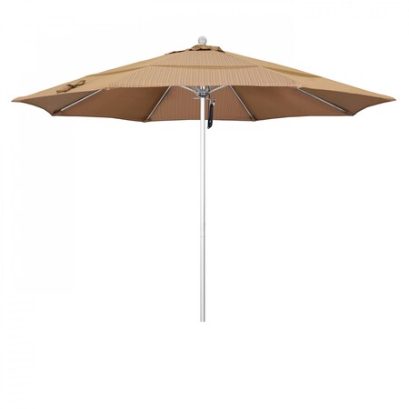 California Umbrella Patio Umbrella, Octagon, 107" H, Olefin Fabric, Terrace Sequoia 194061000618