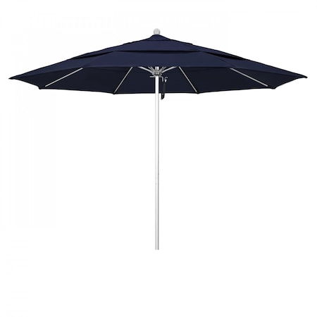 California Umbrella Patio Umbrella, Octagon, 107" H, Pacifica Fabric, Navy 194061000762