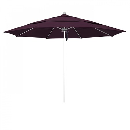 California Umbrella Patio Umbrella, Octagon, 107" H, Pacifica Fabric, Purple 194061000830
