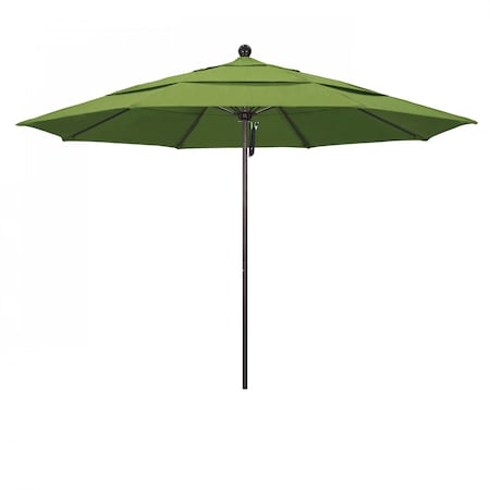 California Umbrella Patio Umbrella, Octagon, 107" H, Sunbrella Fabric, Spectrum Cilantro 194061000854