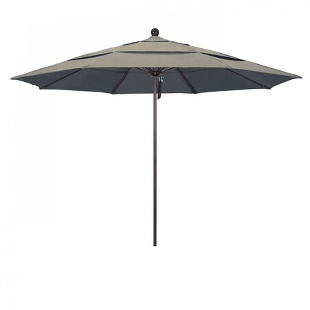 California Umbrella Patio Umbrella, Octagon, 107" H, Sunbrella Fabric, Spectrum Dove 194061000861