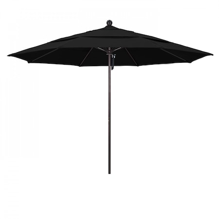 March Patio Umbrella, Octagon, 107" H, Sunbrella Fabric, Black 194061000984