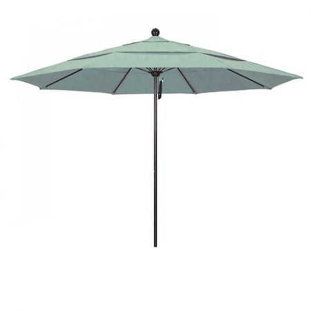 California Umbrella Patio Umbrella, Octagon, 107" H, Sunbrella Fabric, Spa 194061001004
