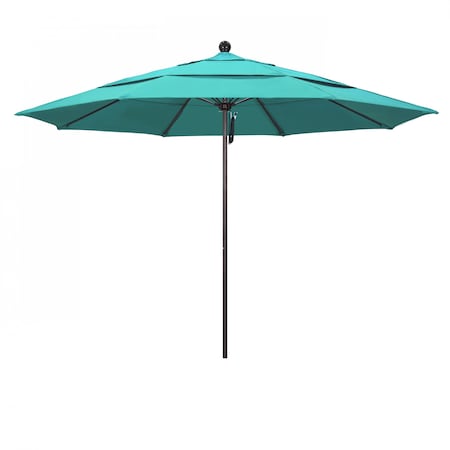 California Umbrella Patio Umbrella, Octagon, 107" H, Sunbrella Fabric, Aruba 194061001035