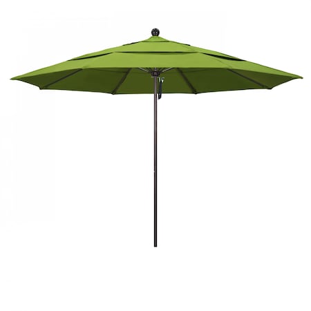 California Umbrella Patio Umbrella, Octagon, 107" H, Sunbrella Fabric, Macaw 194061001073