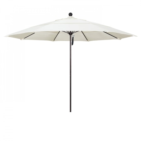 California Umbrella Patio Umbrella, Octagon, 107" H, Sunbrella Fabric, Canvas 194061001127