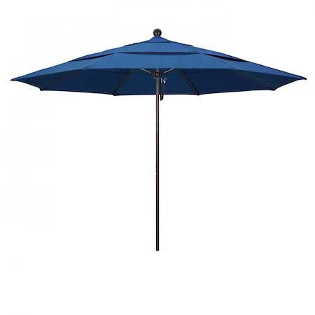 California Umbrella Patio Umbrella, Octagon, 107" H, Sunbrella Fabric, Regatta 194061001189