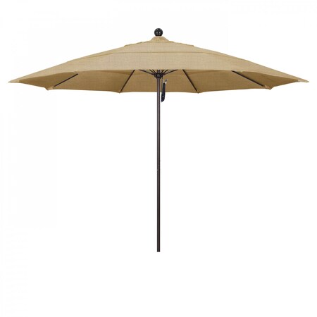 California Umbrella Patio Umbrella, Octagon, 107" H, Sunbrella Fabric, Linen Sesame 194061001271