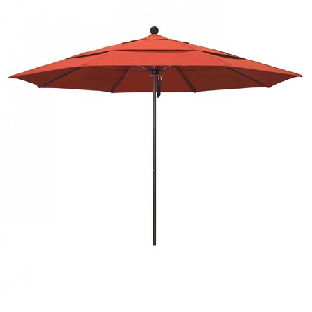 California Umbrella Patio Umbrella, Octagon, 107" H, Olefin Fabric, Sunset 194061001363