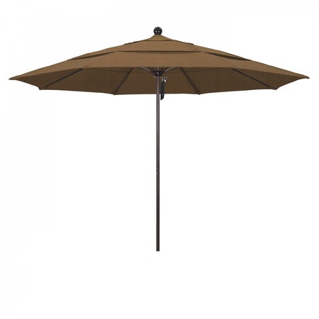 California Umbrella Patio Umbrella, Octagon, 107" H, Olefin Fabric, Woven Sesame 194061001431