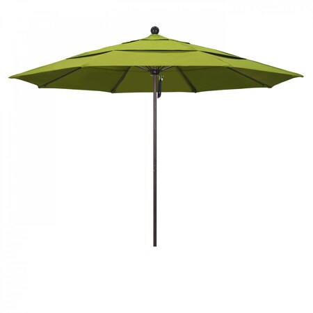 California Umbrella Patio Umbrella, Octagon, 107" H, Pacifica Fabric, Ginkgo 194061001523