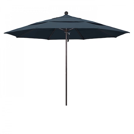 California Umbrella Patio Umbrella, Octagon, 107" H, Pacifica Fabric, Sapphire 194061001639