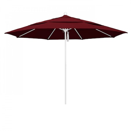 March Patio Umbrella, Octagon, 107" H, Sunbrella Fabric, Spectrum Ruby 194061001738